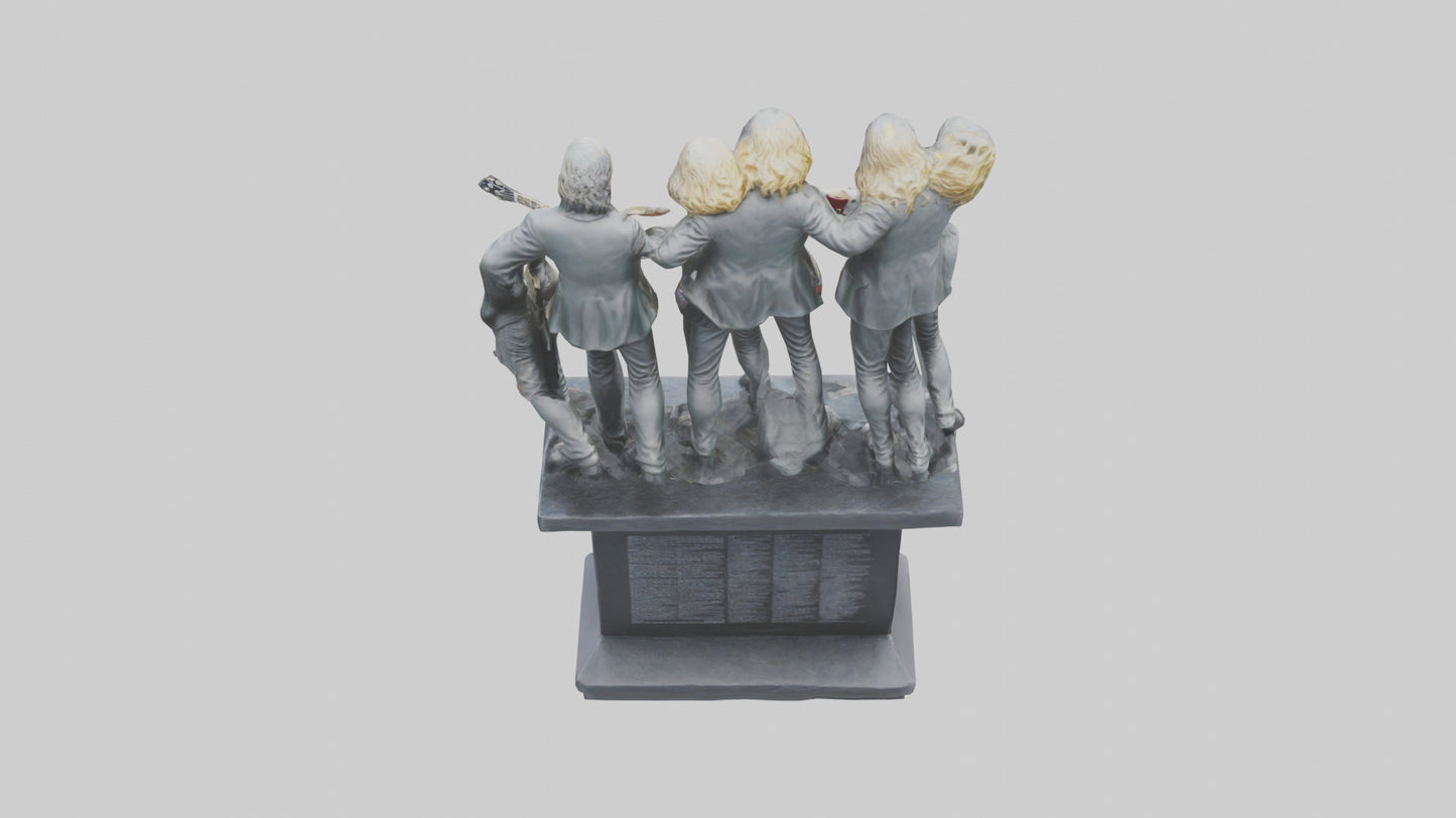 Led Zeppelin statue model VR / AR / low-poly