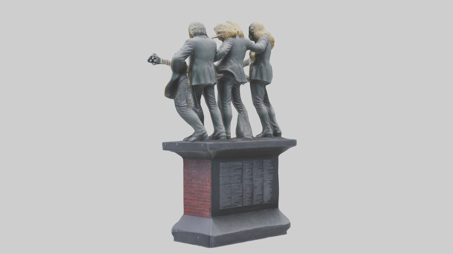 Led Zeppelin statue model VR / AR / low-poly