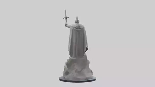 3D model Legacy of Heroes statue model VR / AR / low-poly