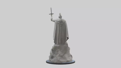 3D model Legacy of Heroes statue model VR / AR / low-poly