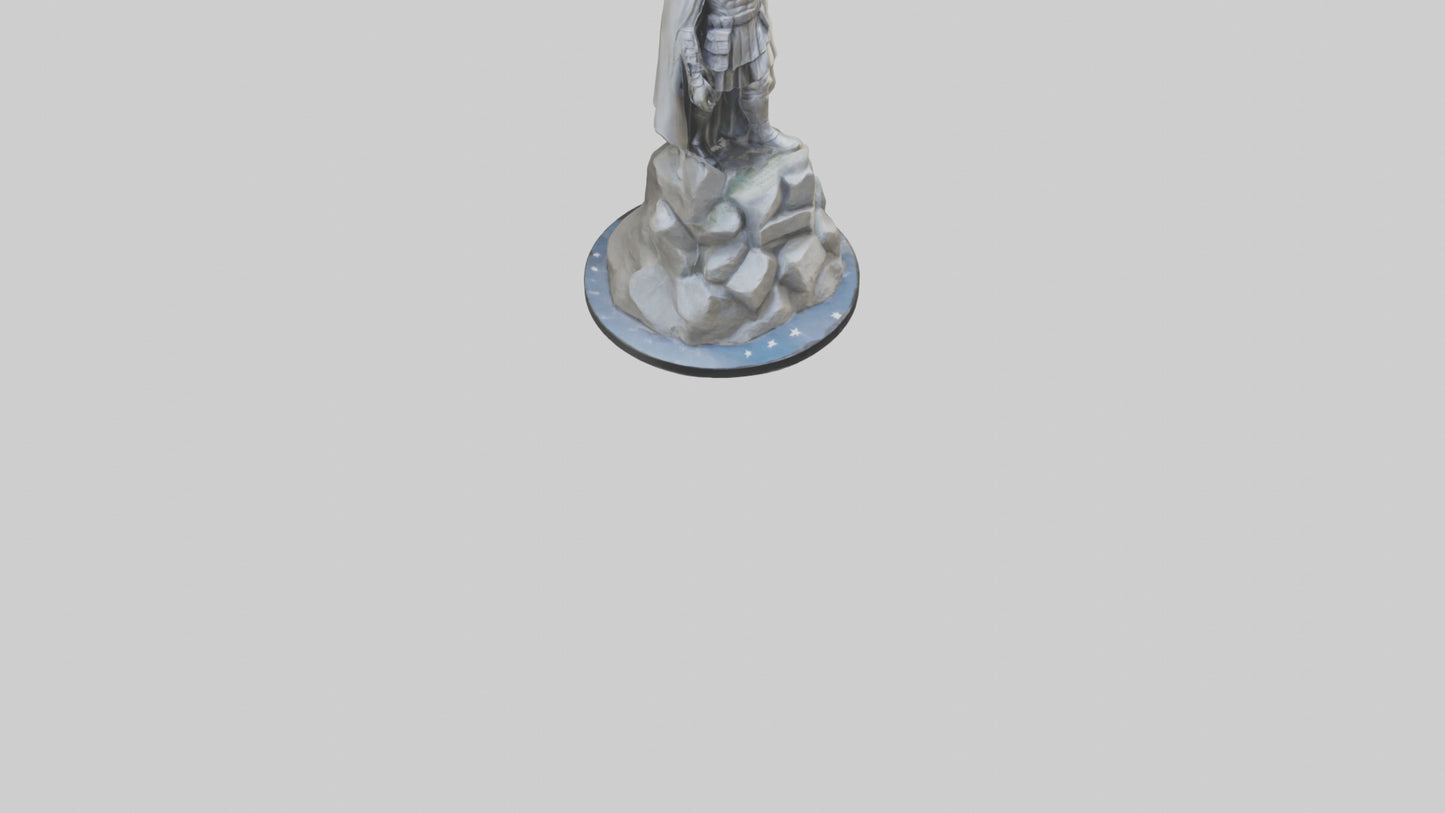 3D model Legacy of Heroes statue model VR / AR / low-poly