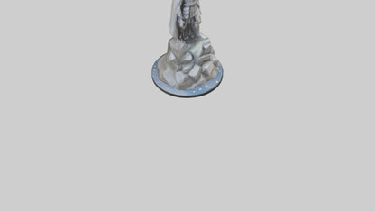 3D model Legacy of Heroes statue model VR / AR / low-poly