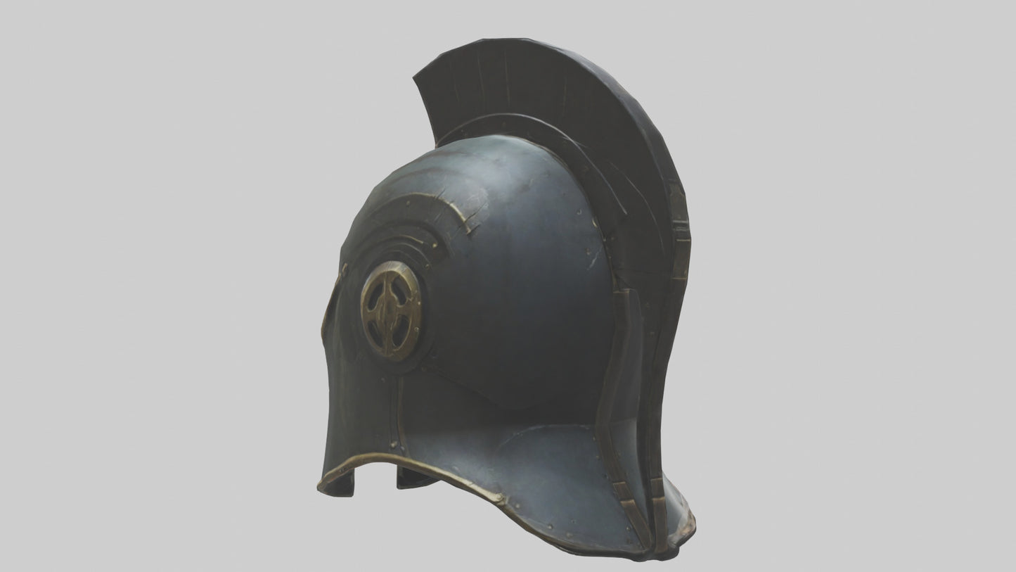 3D model Legendary Helmet model VR / AR / low-poly