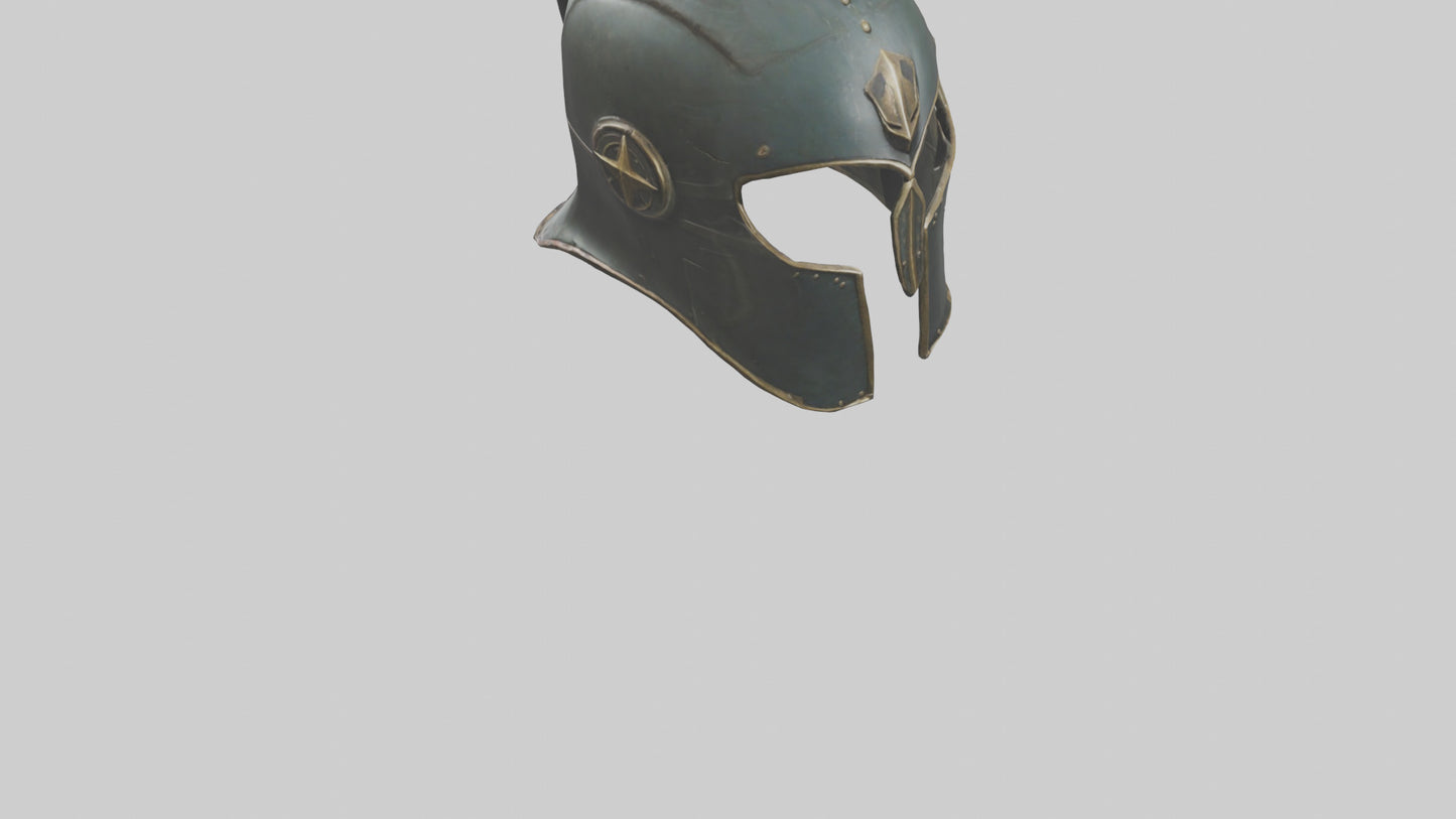 3D model Legendary Helmet model VR / AR / low-poly