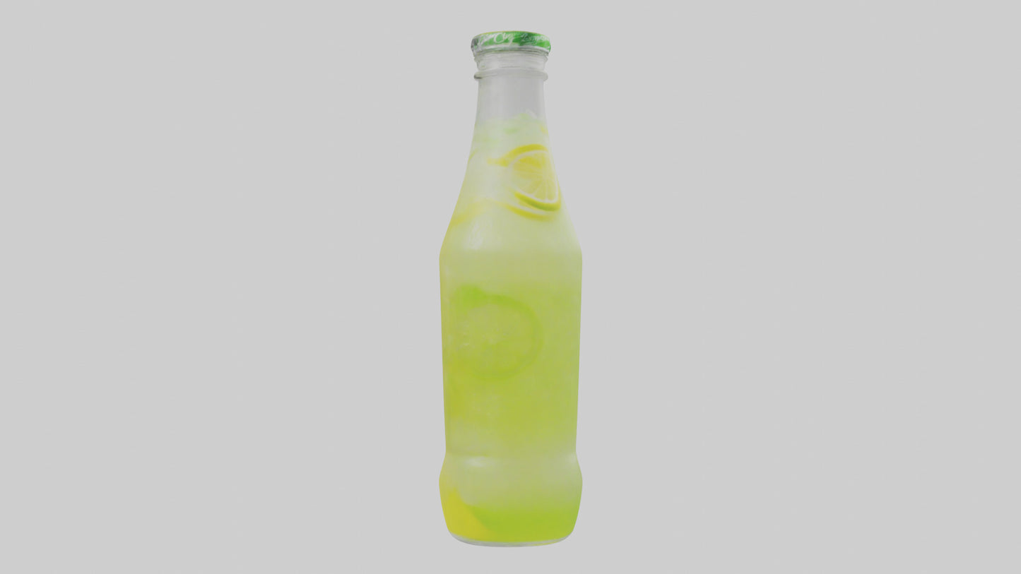 Lemon lime soda model VR / AR / low-poly