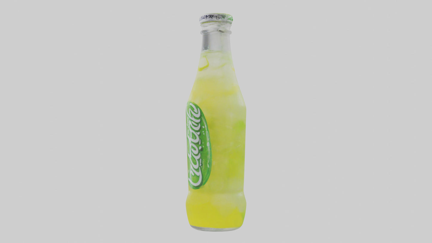 Lemon lime soda model VR / AR / low-poly