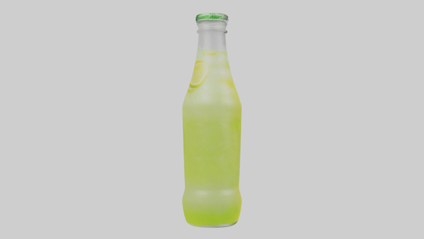 Lemon lime soda model VR / AR / low-poly