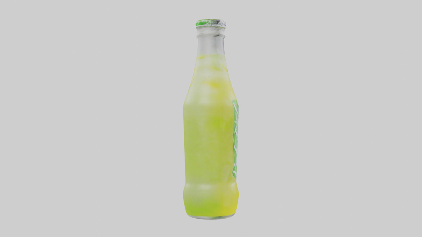 Lemon lime soda model VR / AR / low-poly