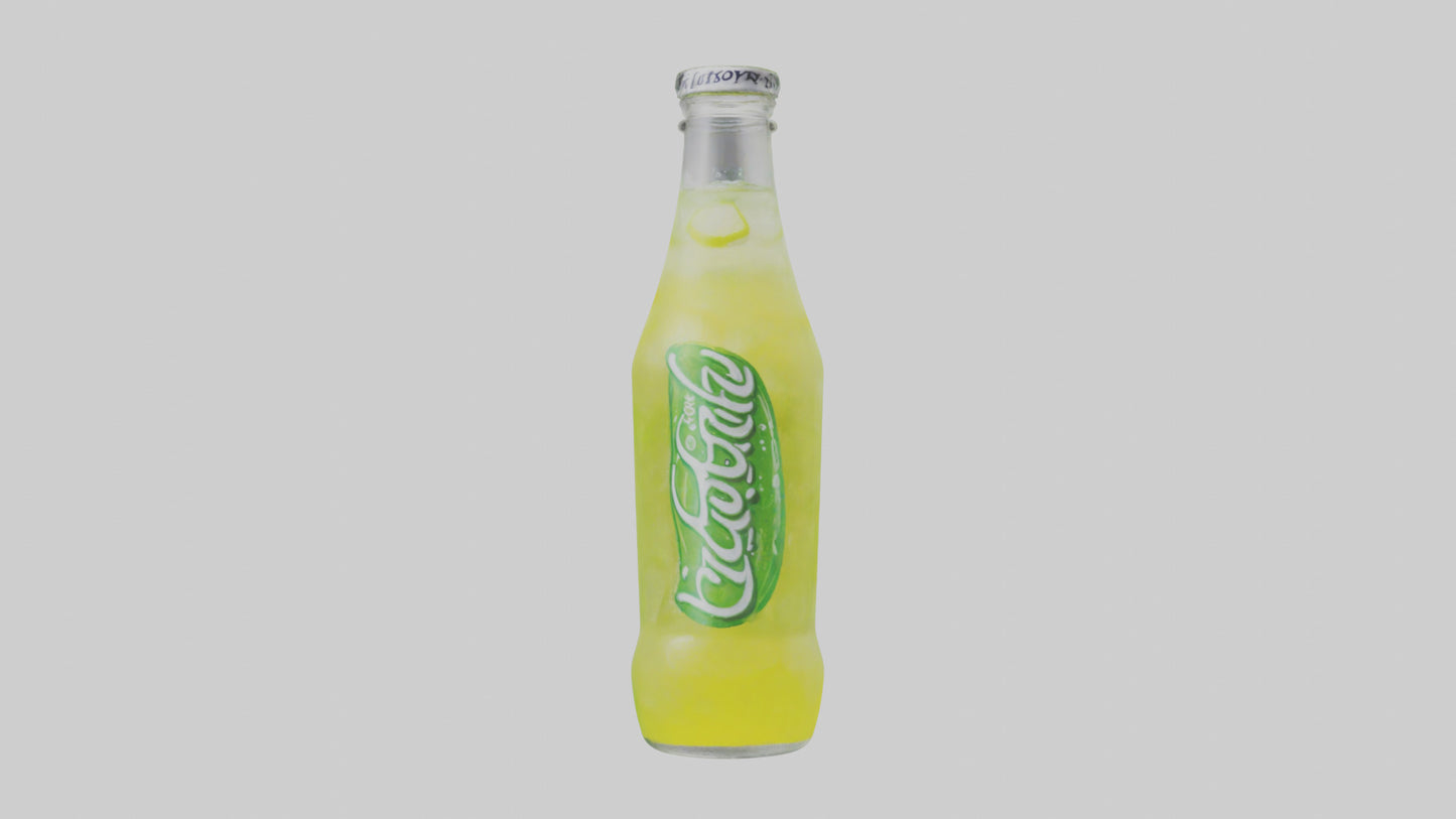 Lemon lime soda model VR / AR / low-poly