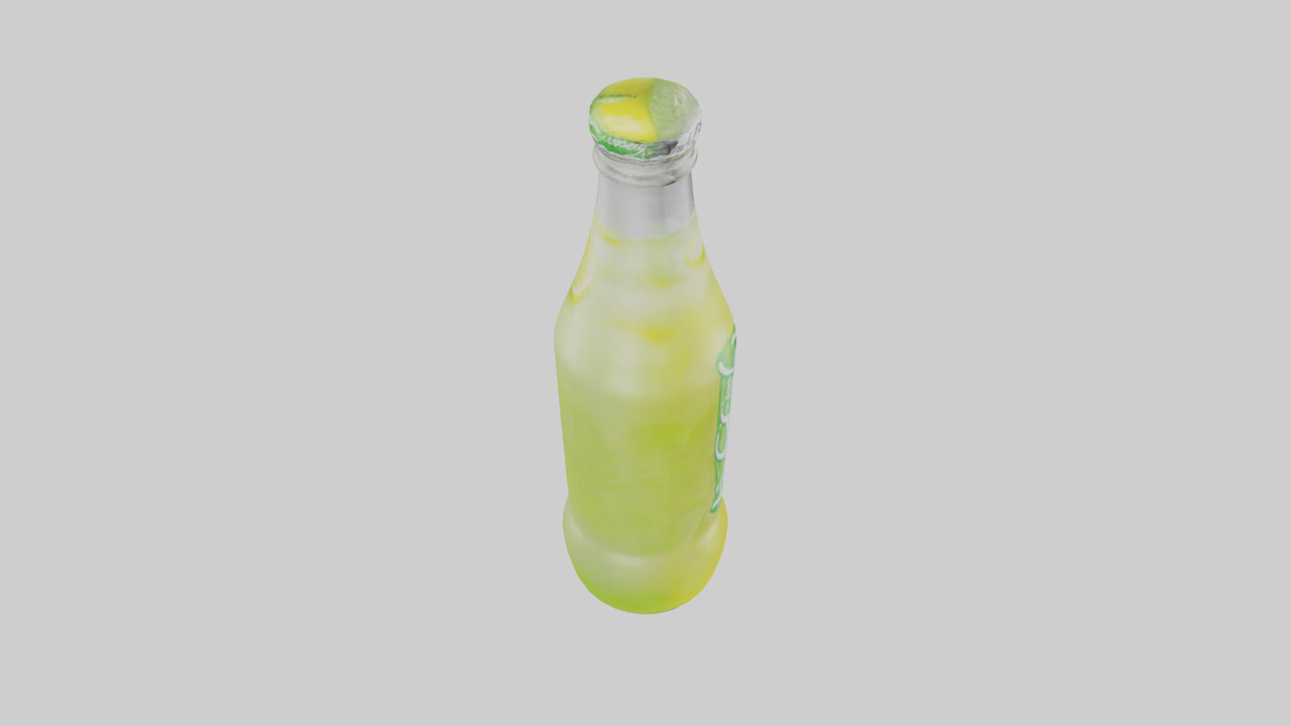 Lemon lime soda model VR / AR / low-poly