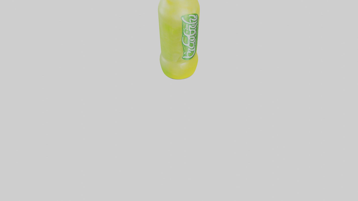 Lemon lime soda model VR / AR / low-poly