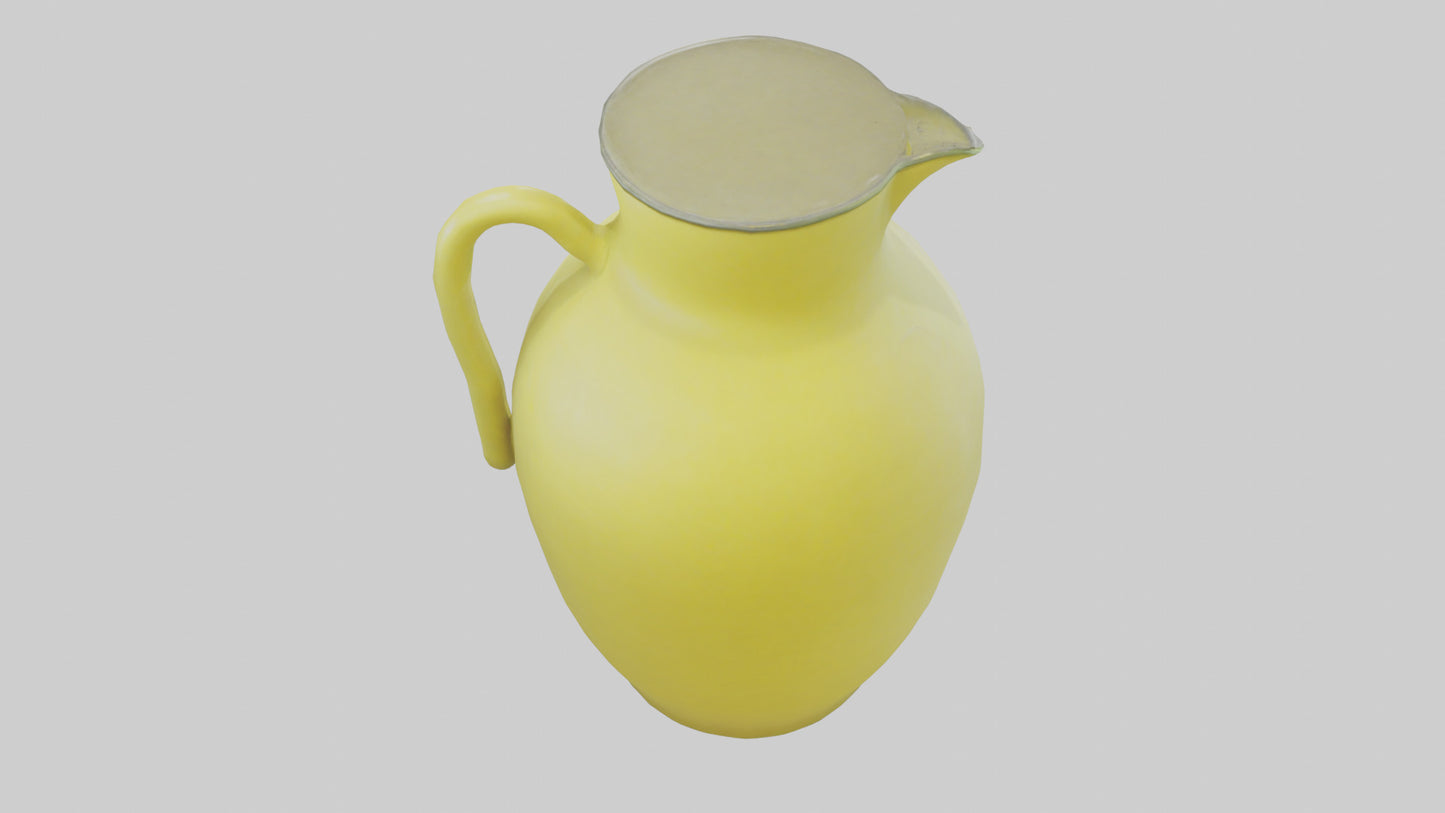 Lemonade Jug model VR / AR / low-poly