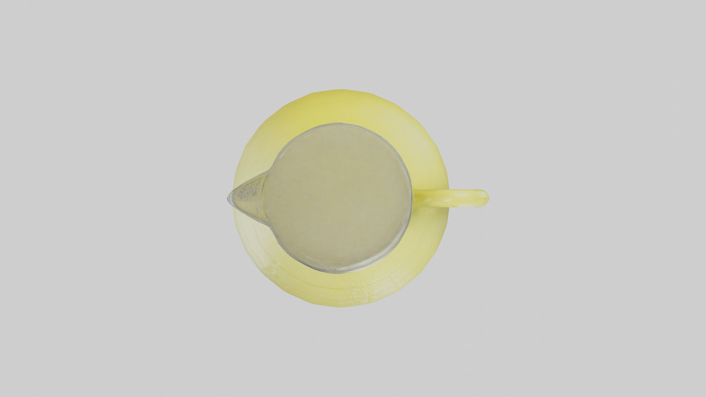 Lemonade Jug model VR / AR / low-poly