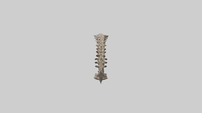 3D model Leopard Spine VR / AR / low-poly