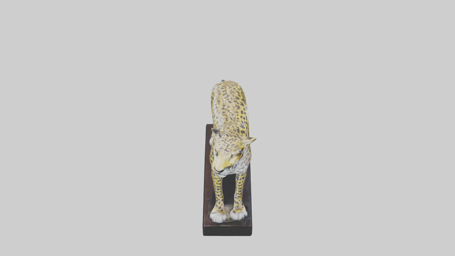 3D model Leopard statue model VR / AR / low-poly
