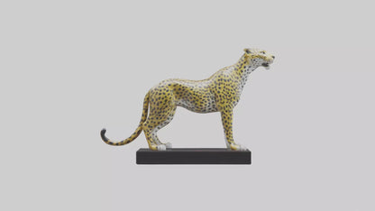 3D model Leopard statue model VR / AR / low-poly