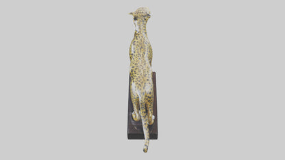 3D model Leopard statue model VR / AR / low-poly