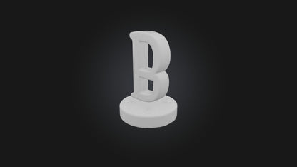 3D model letter B VR / AR / low-poly