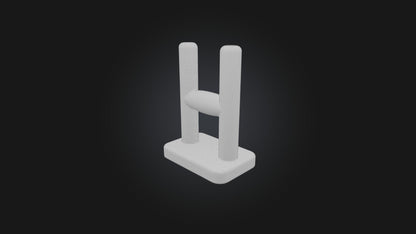 3D model letter H VR / AR / low-poly