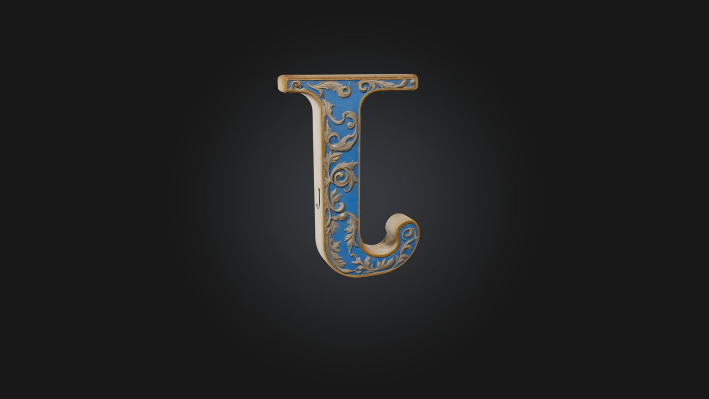 3D model letter J VR / AR / low-poly