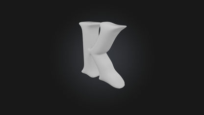 3D model letter K VR / AR / low-poly