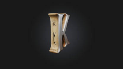 3D model letter K VR / AR / low-poly