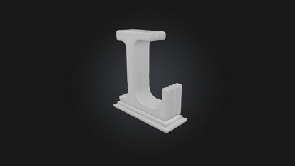 3D model letter L VR / AR / low-poly