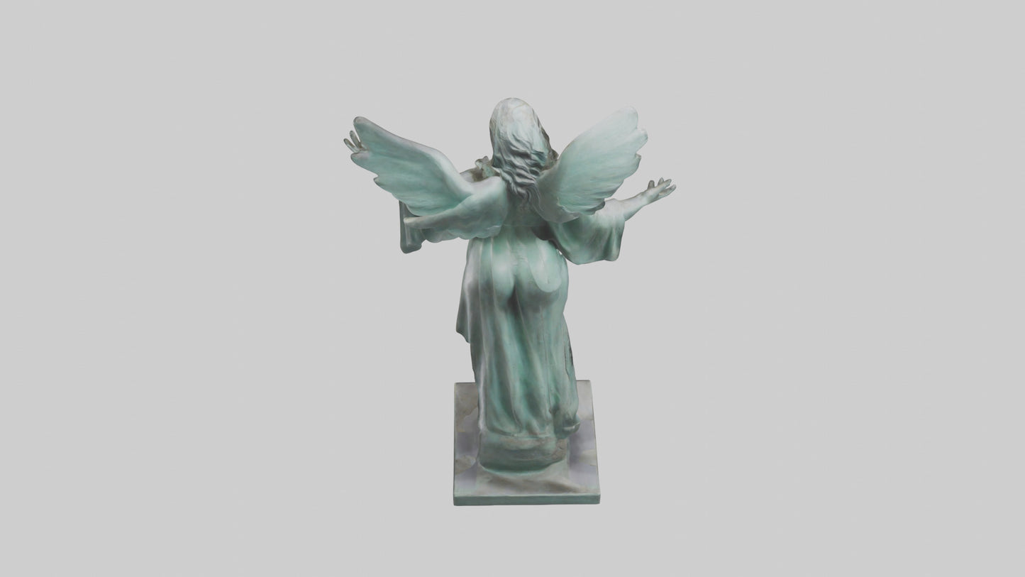 Liberated Dream statue model VR / AR / low-poly