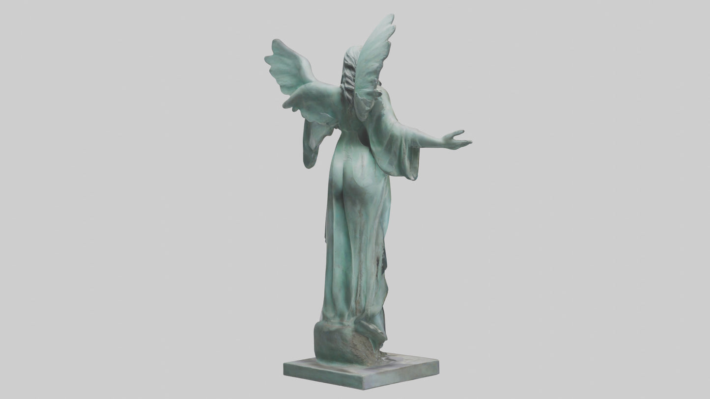 Liberated Dream statue model VR / AR / low-poly