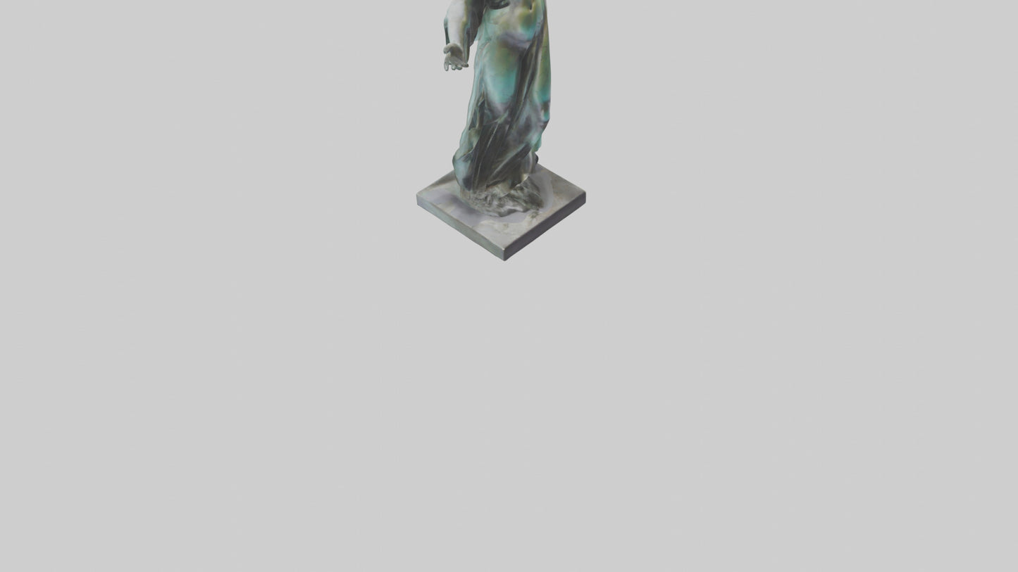 Liberated Dream statue model VR / AR / low-poly