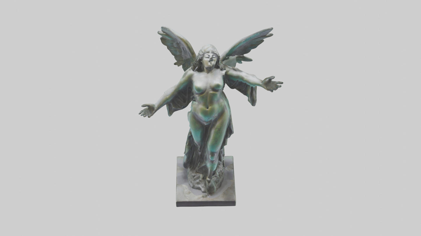 Liberated Dream statue model VR / AR / low-poly