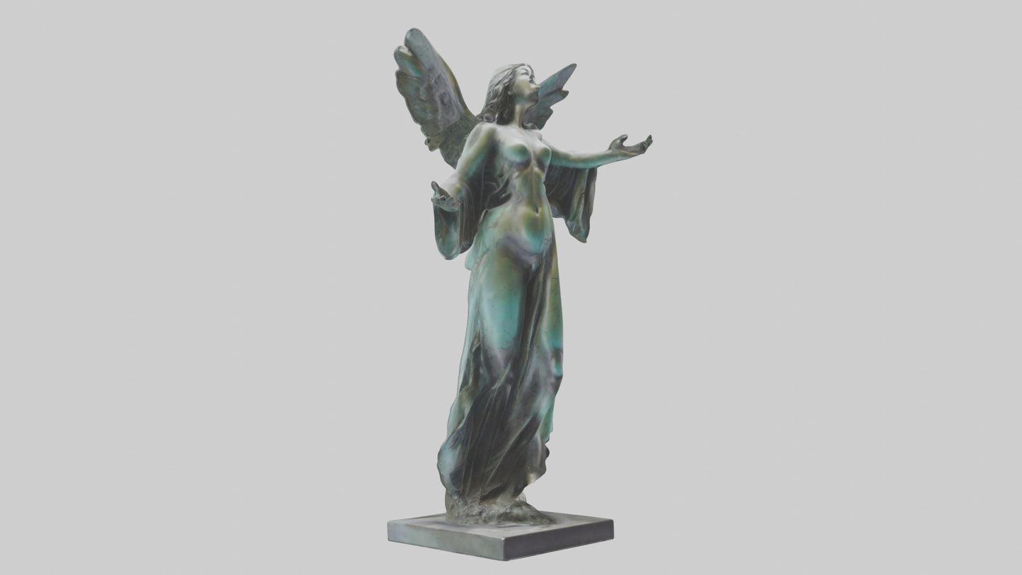 Liberated Dream statue model VR / AR / low-poly