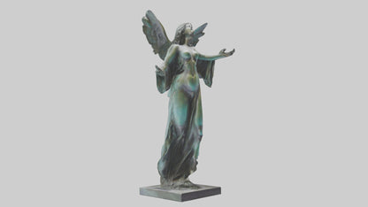 Liberated Dream statue model VR / AR / low-poly