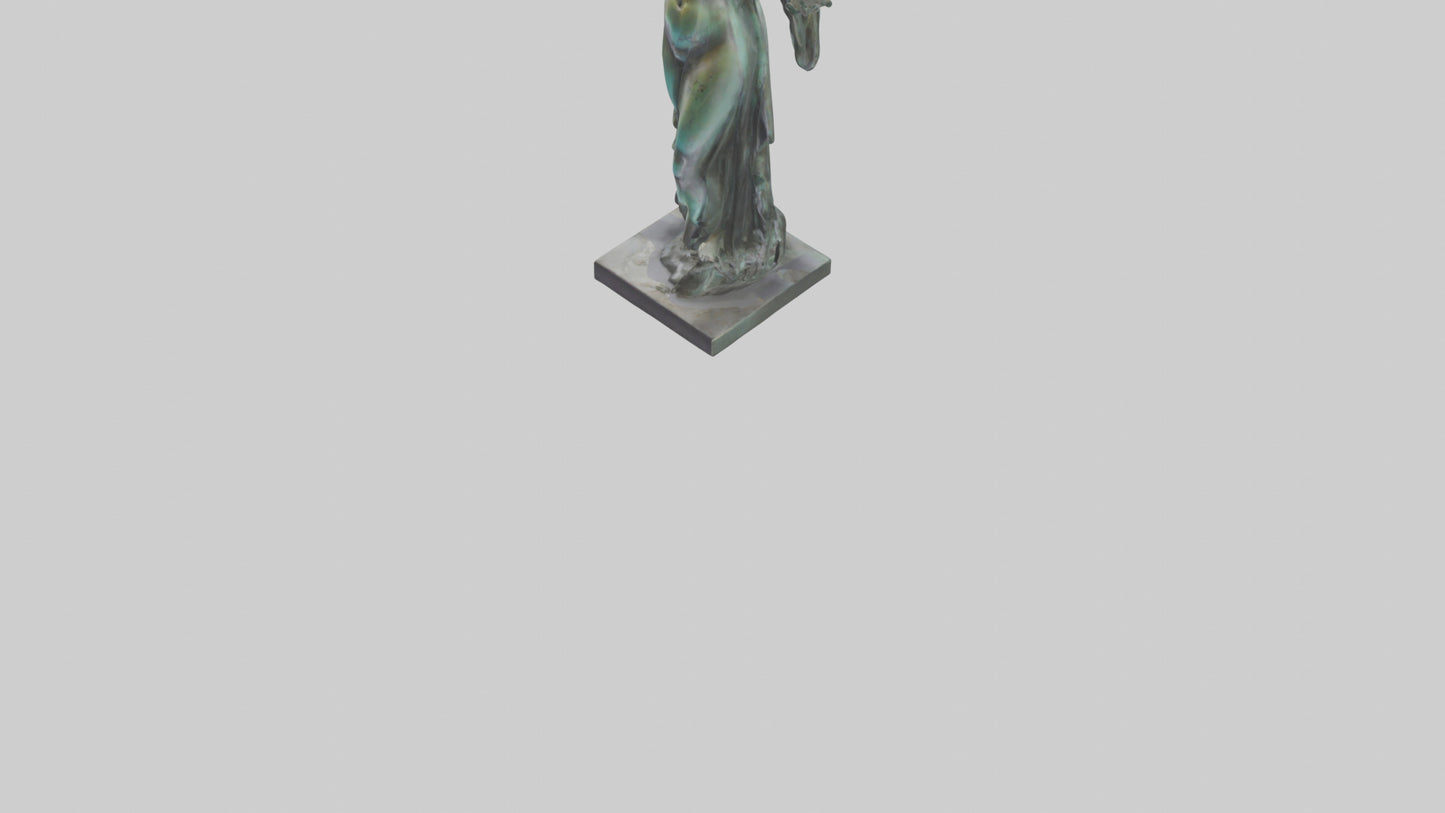 Liberated Dream statue model VR / AR / low-poly
