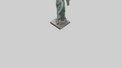 Liberated Dream statue model VR / AR / low-poly