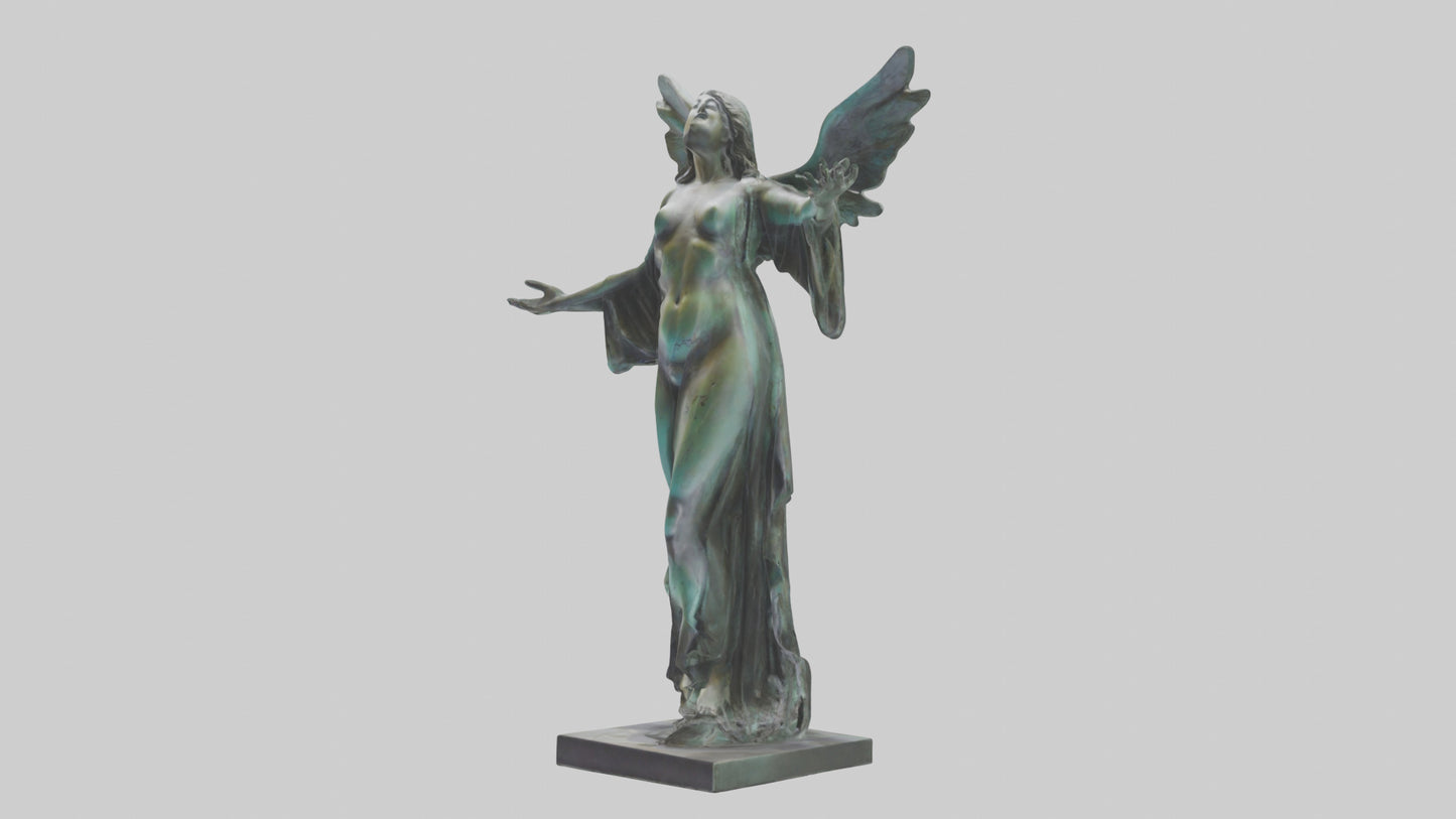 Liberated Dream statue model VR / AR / low-poly