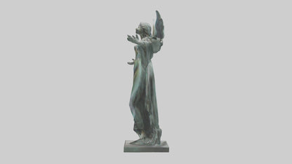 Liberated Dream statue model VR / AR / low-poly