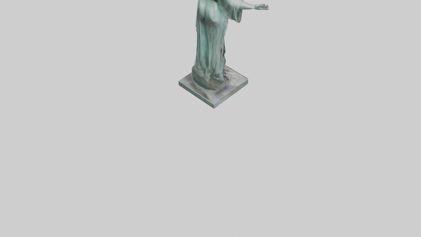 Liberated Dream statue model VR / AR / low-poly