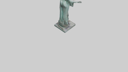Liberated Dream statue model VR / AR / low-poly
