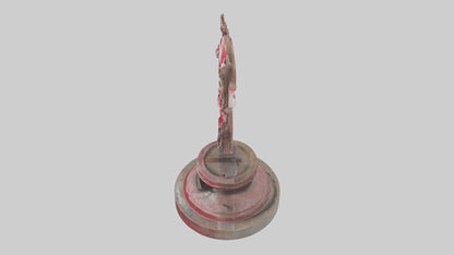 Liberated Heart statue model VR / AR / low-poly