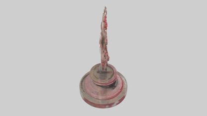 Liberated Heart statue model VR / AR / low-poly