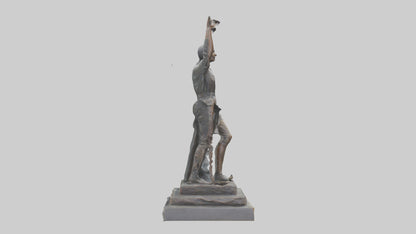 3D model Liberation Through Struggle statue model VR / AR / low-poly