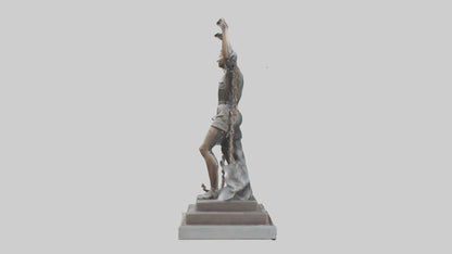 3D model Liberation Through Struggle statue model VR / AR / low-poly
