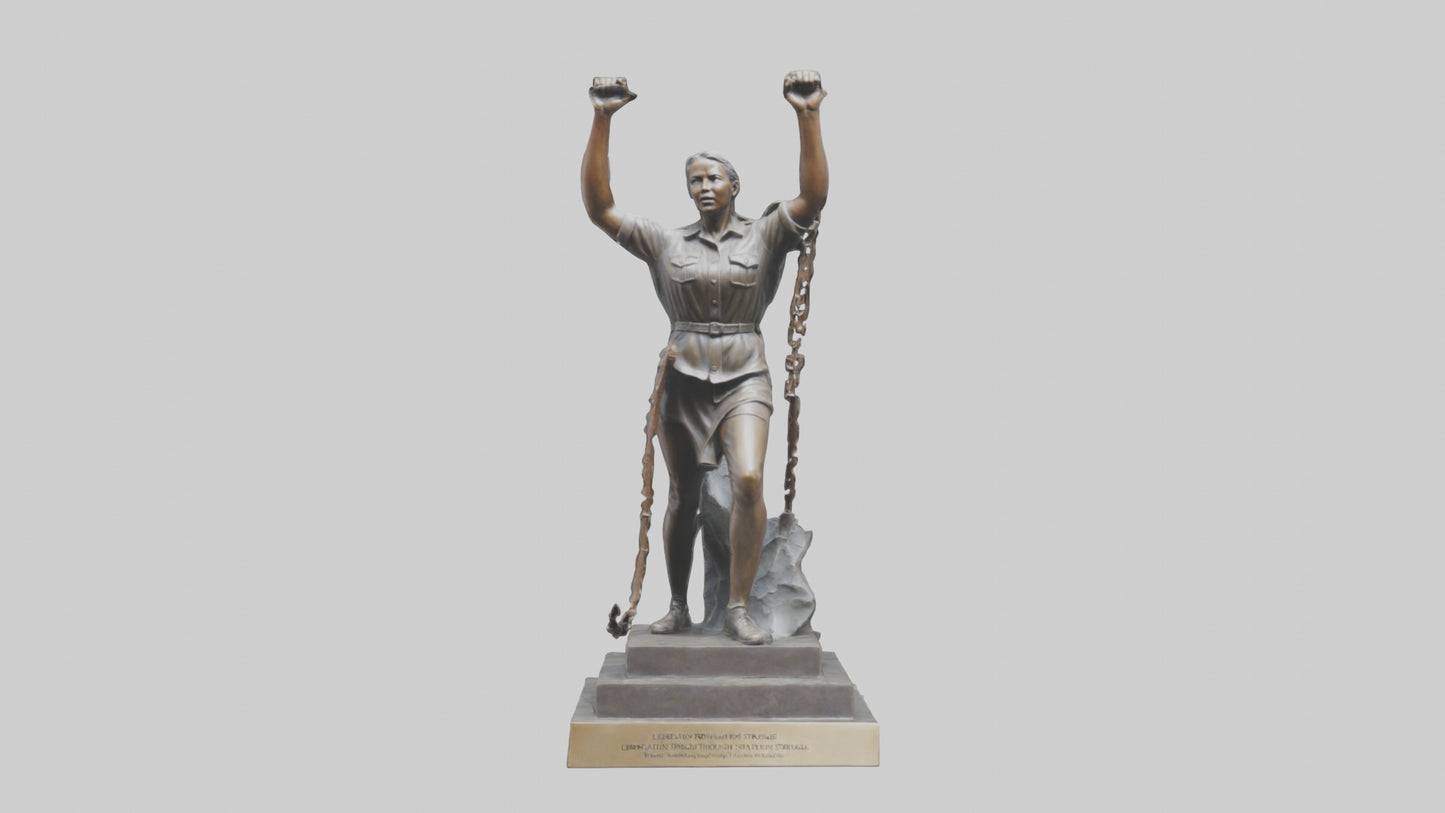 3D model Liberation Through Struggle statue model VR / AR / low-poly