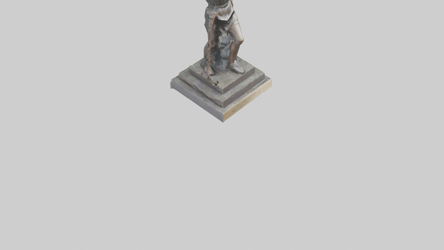 3D model Liberation Through Struggle statue model VR / AR / low-poly