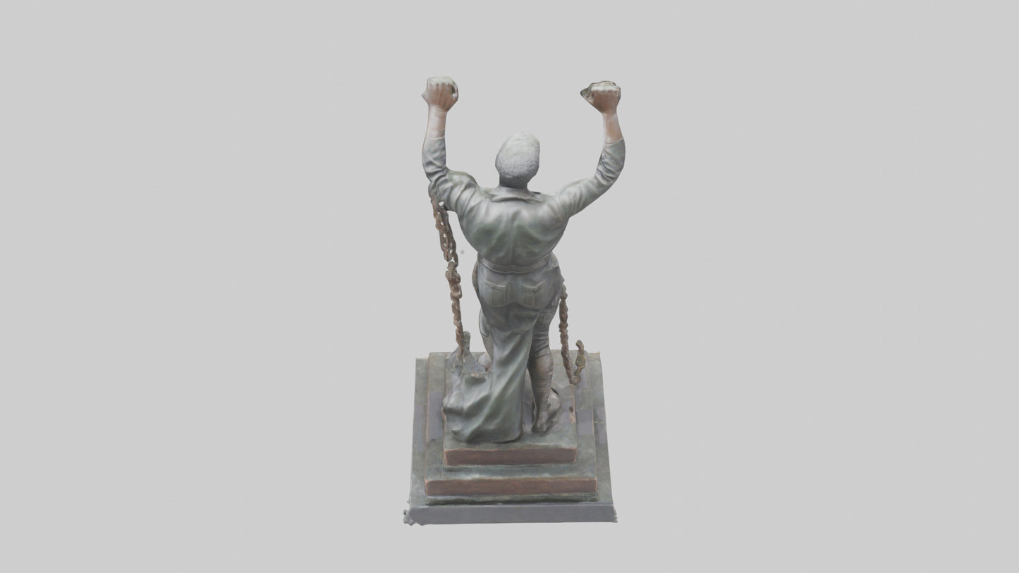 3D model Liberation Through Struggle statue model VR / AR / low-poly