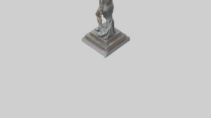3D model Liberation Through Struggle statue model VR / AR / low-poly