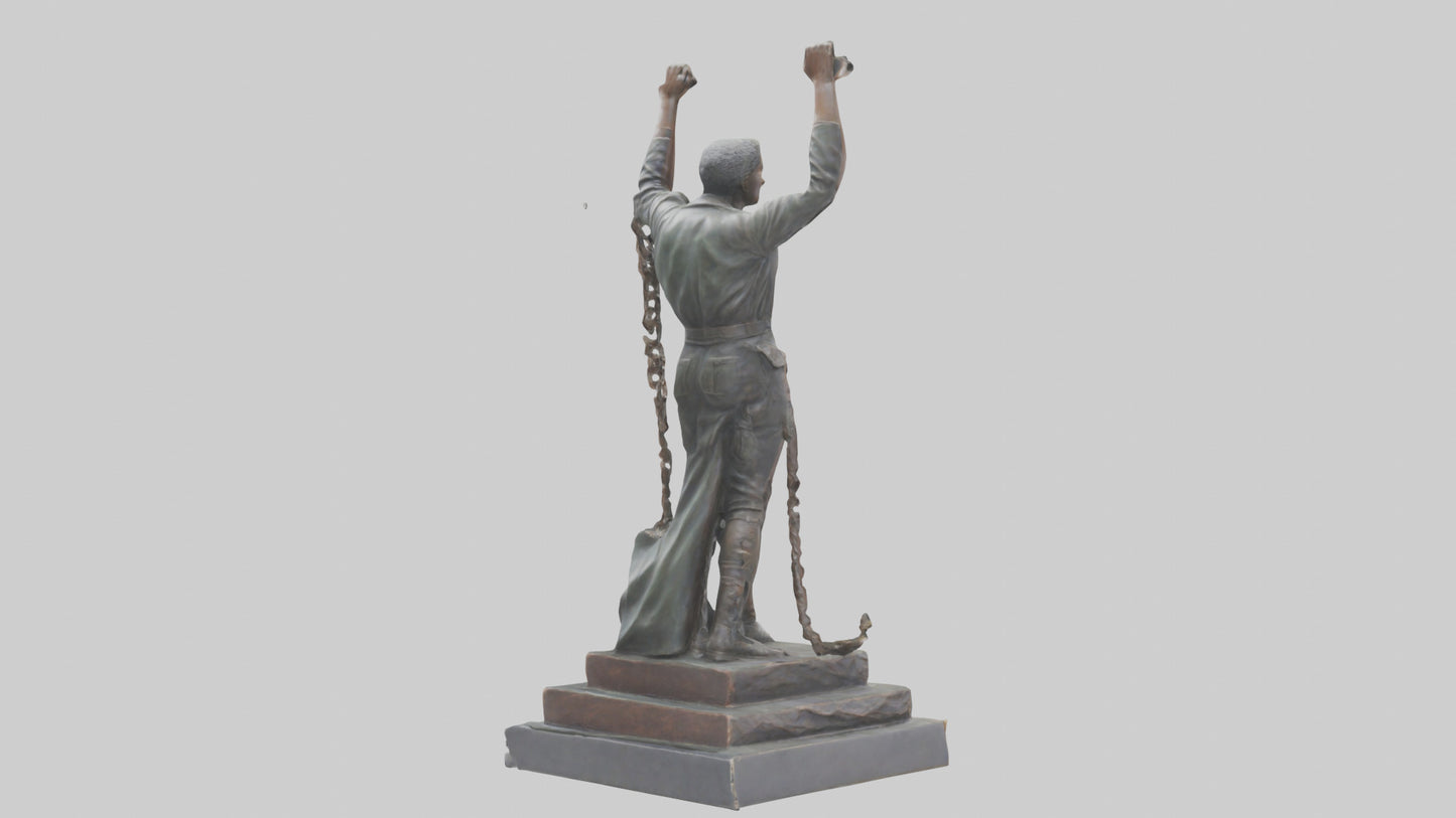 3D model Liberation Through Struggle statue model VR / AR / low-poly