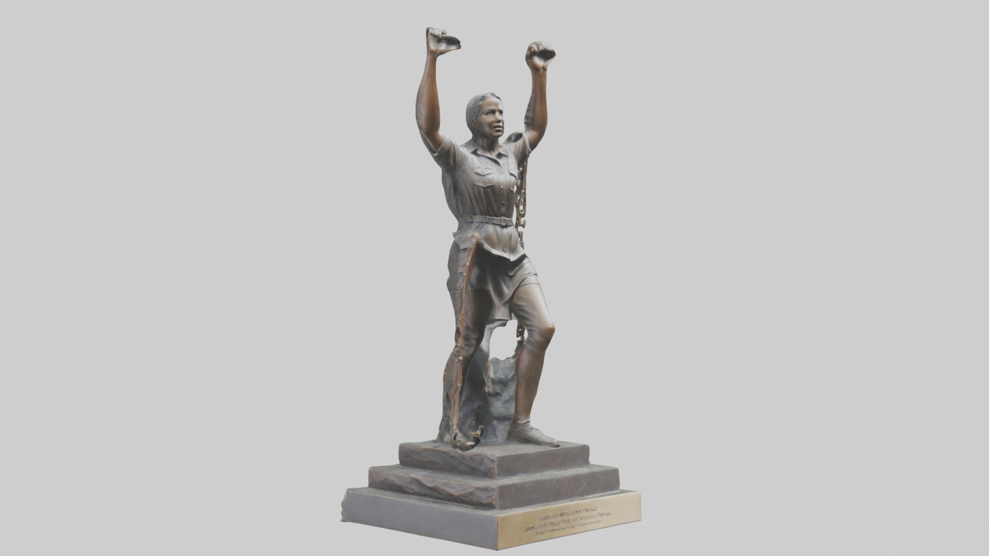 3D model Liberation Through Struggle statue model VR / AR / low-poly
