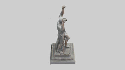 3D model Liberation Through Struggle statue model VR / AR / low-poly